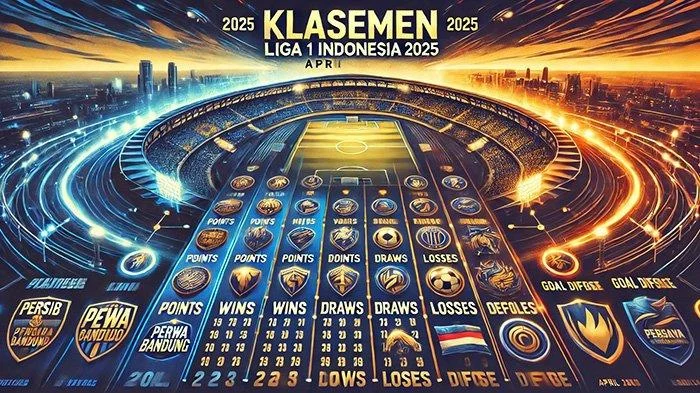 Klasemen Liga 1 2025/2026 Semakin Ketat: Persib Mempertahankan Puncak, Persija Mengejar Kejar
