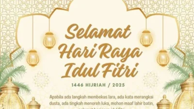 60 Ucapan Selamat Idul Fitri 2026: Minal Aidin wal Faizin, Taqabalallahu Minna Wa Minkum