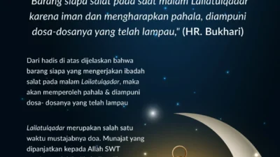 70 Kata Bijak Islami Hari ke-23 Ramadhan 2026 tentang Lailatul Qadar di 10 Hari Terakhir