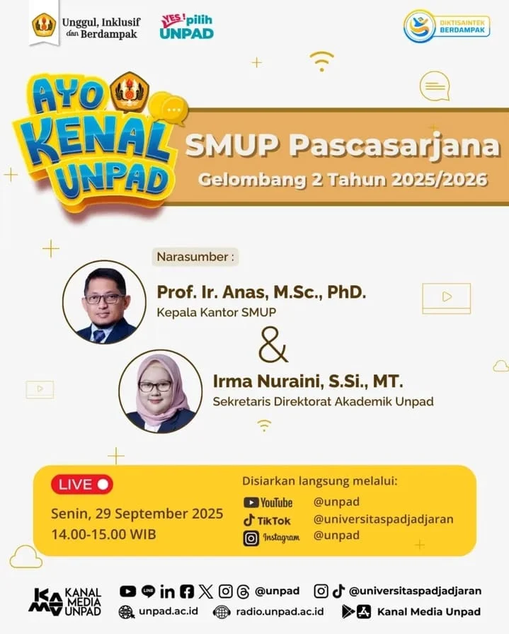 Alumni Merapat, Unpad Buka Pendaftaran SMUP Pascasarjana TA 2026/2027