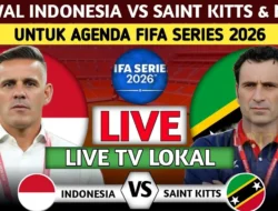 Besok Banget! Ini Jadwal Timnas Indonesia vs St. Kitts and Nevis di FIFA Series 2026
