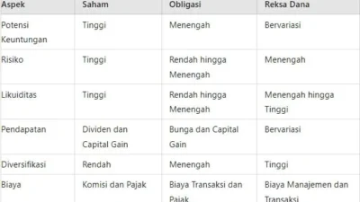 Bingung Pilih Saham, Obligasi, atau Reksa Dana? Ini Perbedaan, Risiko, dan Cara Memilih yang Tepat!