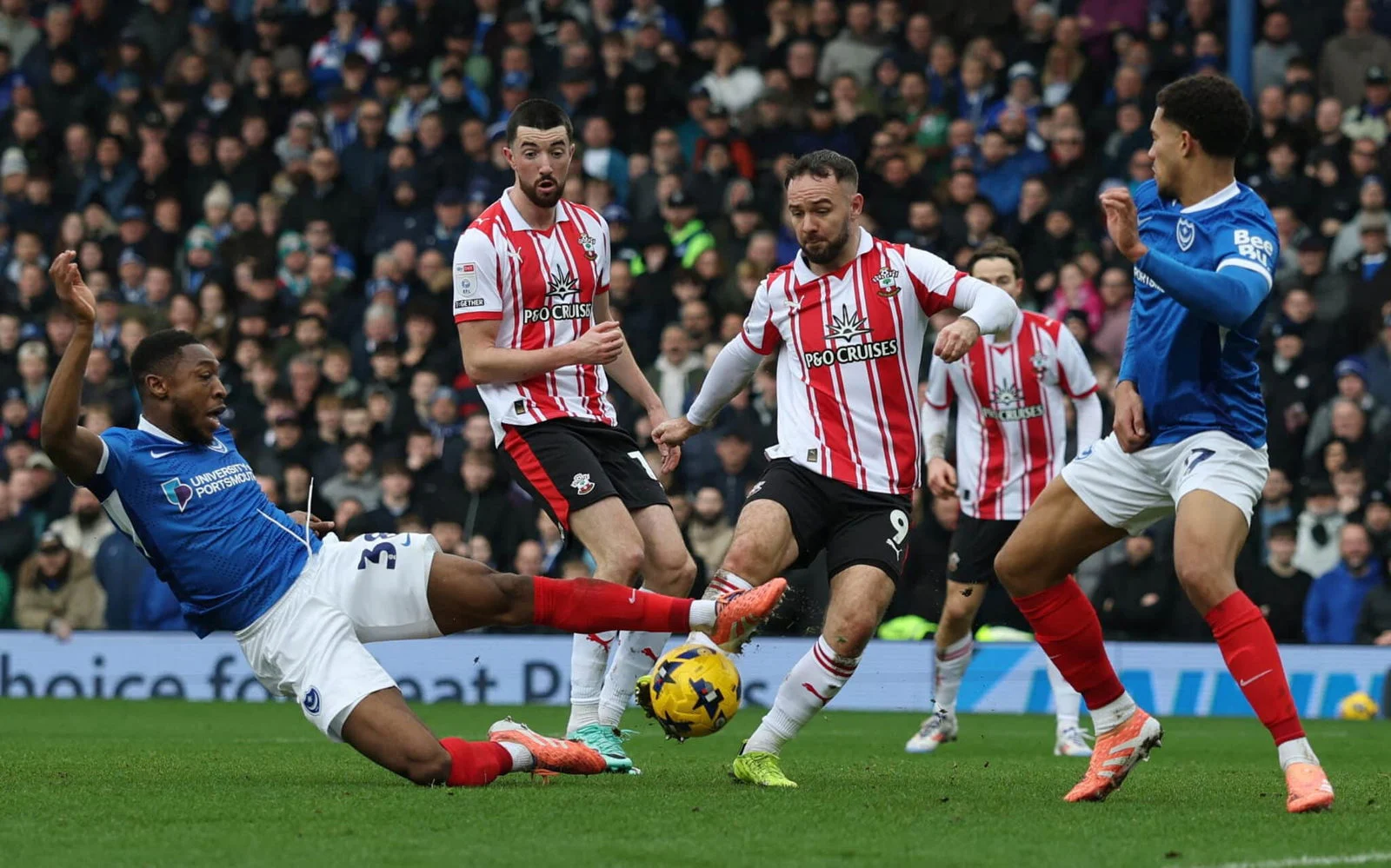 Derby County Raih Kemenangan Dramatis di Portsmouth, Szmodics Jadi Pahlawan dan Ebou Adams Tunjukkan Sportivitas Tinggi