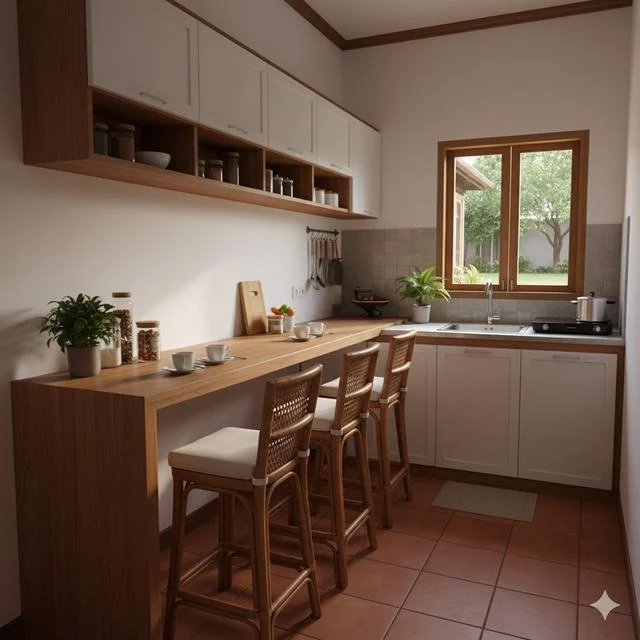 Desain Meja Bar Dapur Minimalis: Solusi Hemat Ruang dan Estetik