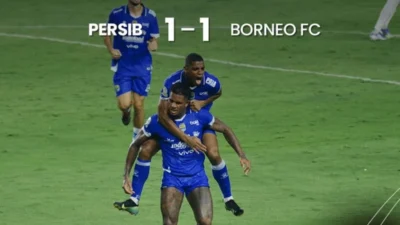 Drama VAR Gagalkan Kemenangan Persib di Markas Borneo FC, Skor Berakhir Imbang 1-1