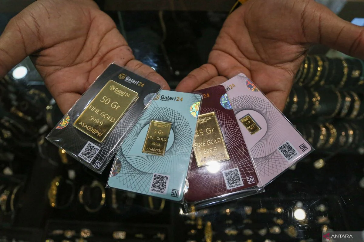 Emas Pegadaian Melemah, Harga Galeri24 dan UBS Turun pada Perdagangan 10 Maret 2026