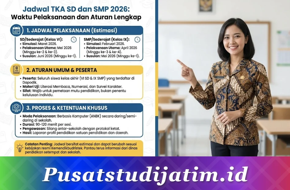 Gas Cobain! Contoh Soal TKA Matematika SD Lengkap Beserta Kunci Jawaban dan Jadwal 2026
