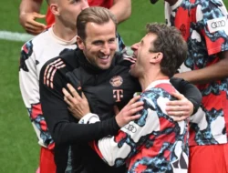 Harry Kane Cetak Sejarah: Gol Ke-50 di Liga Champions Bawa Bayern Munchen ke Perempat Final