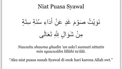 Hukum Puasa Syawal di Hari Sabtu, Bacaan Niat dan Tata Caranya