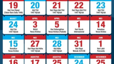 Jadwal Cuti Bersama dan Libur Nasional 2026 Setelah Lebaran: Panduan Lengkap