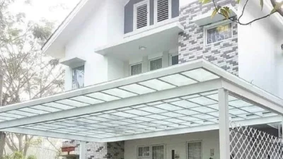 Kanopi Rumah Cluster Modern: 9 Ide Tahan Hujan Deras yang Tetap Elegan dan Estetik