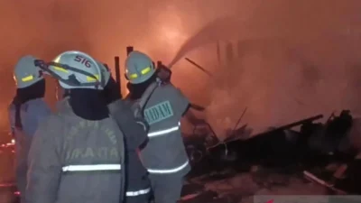 Kebakaran di Sawarna, Kerugian Ditaksir Rp250 Juta, Ini Penjelasan Balawista Lebak
