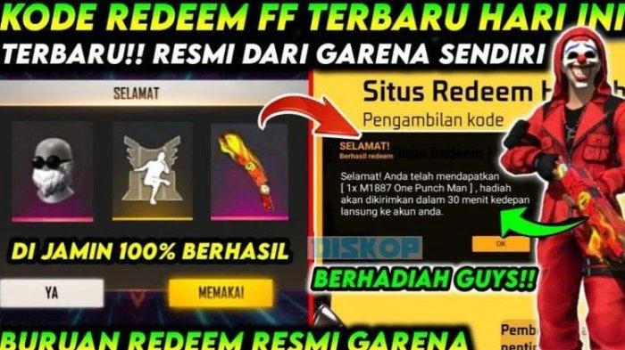 Kejutan Gratis! 61 Kode Redeem Free Fire Terbaru 7 Maret 2026: Dapatkan Skin SG Gurun, THR 6 Miliar, dan XM8 Blizzard Blaze