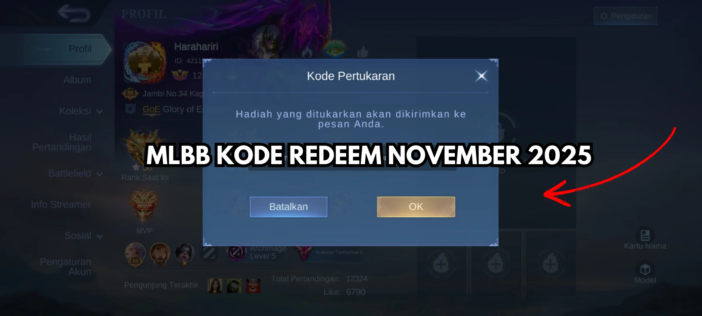 Kode Redeem ML Terbaru 29 Maret 2026, Segera Klaim Gratis Hadiahnya