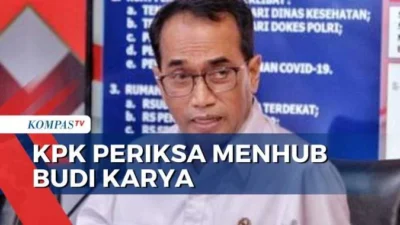 KPK Periksa Eks Menhub Budi Karya Sumadi, Ungkap Dugaan Suap Proyek Jalur Kereta Api Nasional
