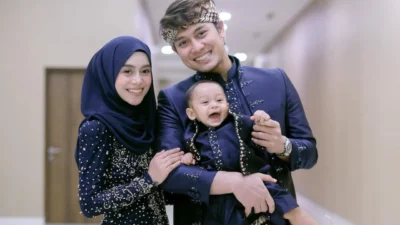 Lebaran Perdana Bertiga Sasha dan Gio, Momen Hangat Bersama Baby Zavi