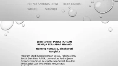 Mengapa Remaja NTT Rentan terhadap HIV/AIDS?