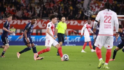Monaco Mengguncang Lyon: Akliouche Bintang, Lyon Terpuruk di Puncak Ligue 1