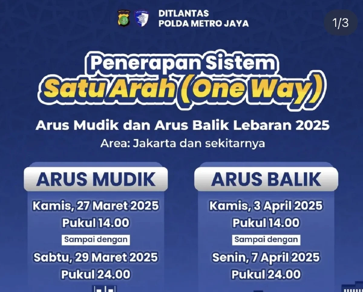 One Way di Jalan Tol: Solusi Keluar Macet Mudik Lebaran 2026, Pemudik Diminta Tetap Waspada