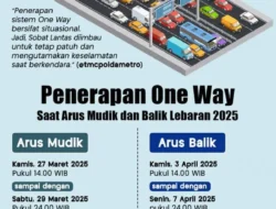 One Way Nasional Saat Arus Balik Lebaran 2026 Berpotensi Diperpanjang
