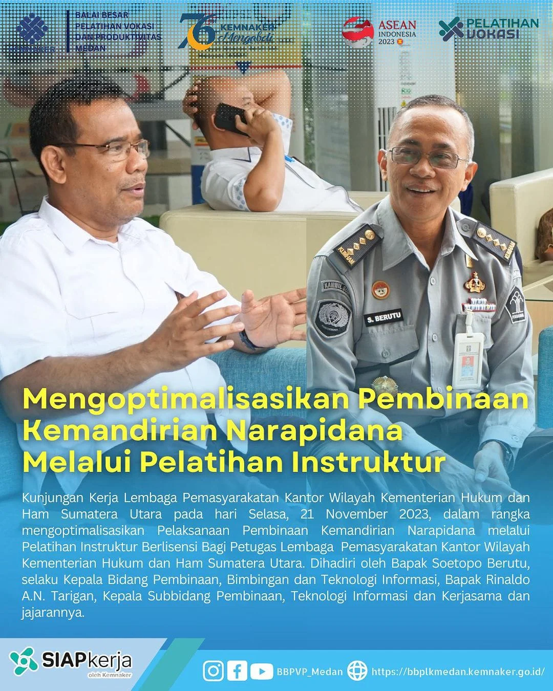Pembinaan Narapidana Berbasis Keterampilan Kerja Jadi Kunci Kemandirian dan Reintegrasi Masyarakat