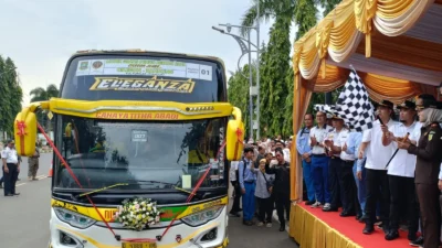 PT Indo Raya Tenaga Dukung Program Mudik Gratis Pemkot Cilegon, Sediakan Bus ke Purwokerto
