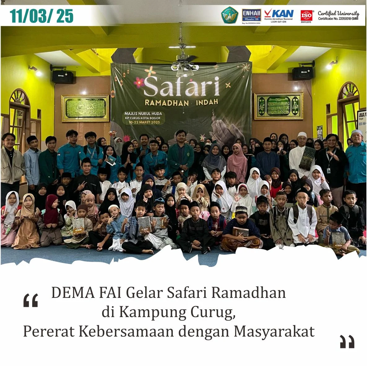 PT Indorama Pererat Kebersamaan di Bulan Ramadhan dengan Berbagai Bantuan Sosial di Cilegon
