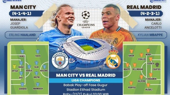 Real Madrid vs Manchester City di 16 Besar UCL 2026: Duel Epik di Santiago Bernabeu yang Bisa Merubah Sejarah