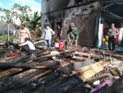 Rumah Warga Bayah Lebak Ludes Diterpa Sijago Merah, Api Sempat Merembet ke Bangunan Sekitar