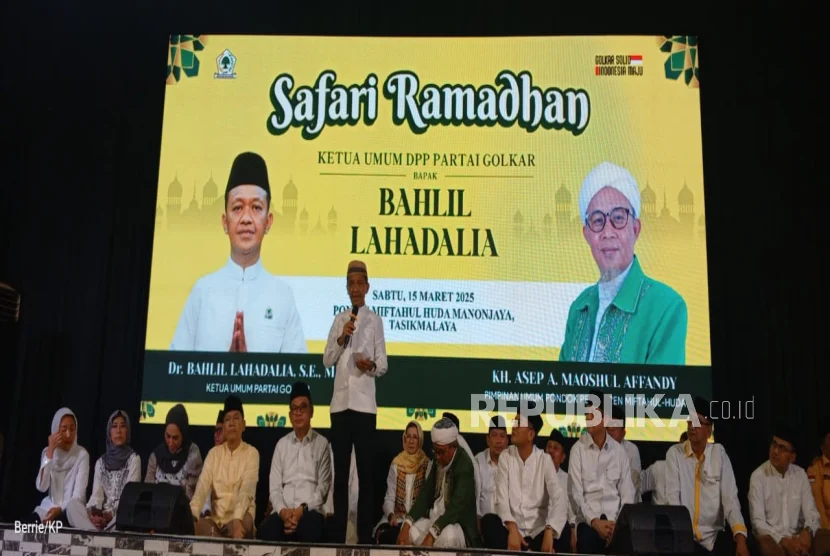 Safari Ramadan Bahlil Lahadalia di Sukabumi: Pesantren Azzainiyyah Jadi Ajang Strategi Golkar Raih Kemenangan
