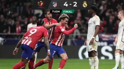 Sengit! Atlético Madrid Menang 3-2 Atas Real Sociedad, Tegaskan Dominasi Menuju Copa del Rey