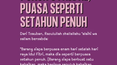 Setelah Lebaran, Puasa Enam Hari di Bulan Syawal Memperbaiki Pola Makan dan Minum