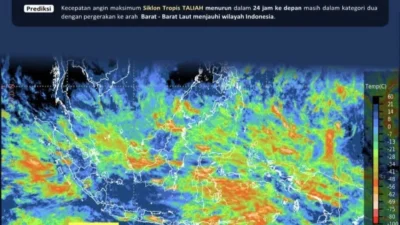 Siklon Tropis Narelle Bergerak ke Selatan, Waspada Hujan Lebat dan Gelombang Tinggi