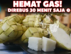 Trik Hemat Gas, Ketupat Cepat Matang Tanpa Ribet