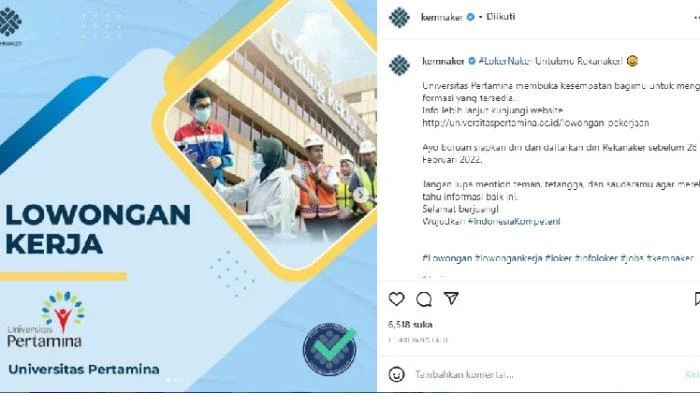 Universitas Pertamina Buka Lowongan Kerja: Posisi, Syarat, dan Cara Daftar