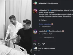 Vidi Aldiano Tutup Usia, Raffi Ahmad: Selamat Jalan Kawan