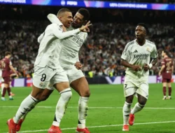 Vinicius Jr Cetak Brace, Real Madrid Singkirkan Manchester City di 16 Besar Liga Champions