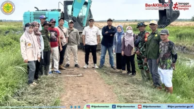 Audit Itdam II/Swj Pastikan Program Jembatan Perintis & Cetak Sawah Korem 044/Gapo Tepat Sasaran