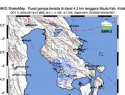 BMKG Ungkap Potensi Gempa Besar dari Sesar Lawanopo di Sulawesi Tenggara