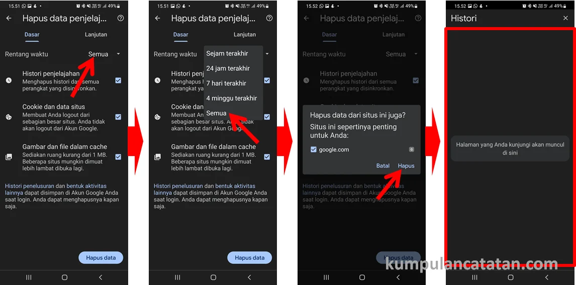 Cara Menghapus Cache Google Chrome di Android untuk Meningkatkan Performa