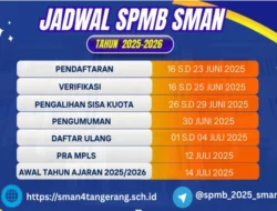 Catat! Jadwal Lengkap SPMB SMA, SMK, dan SKH Provinsi Banten 2026