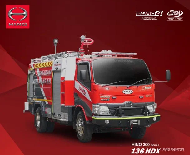 Fire Truck Berbasis Hino 300 Series, Mendukung Keselamatan Publik