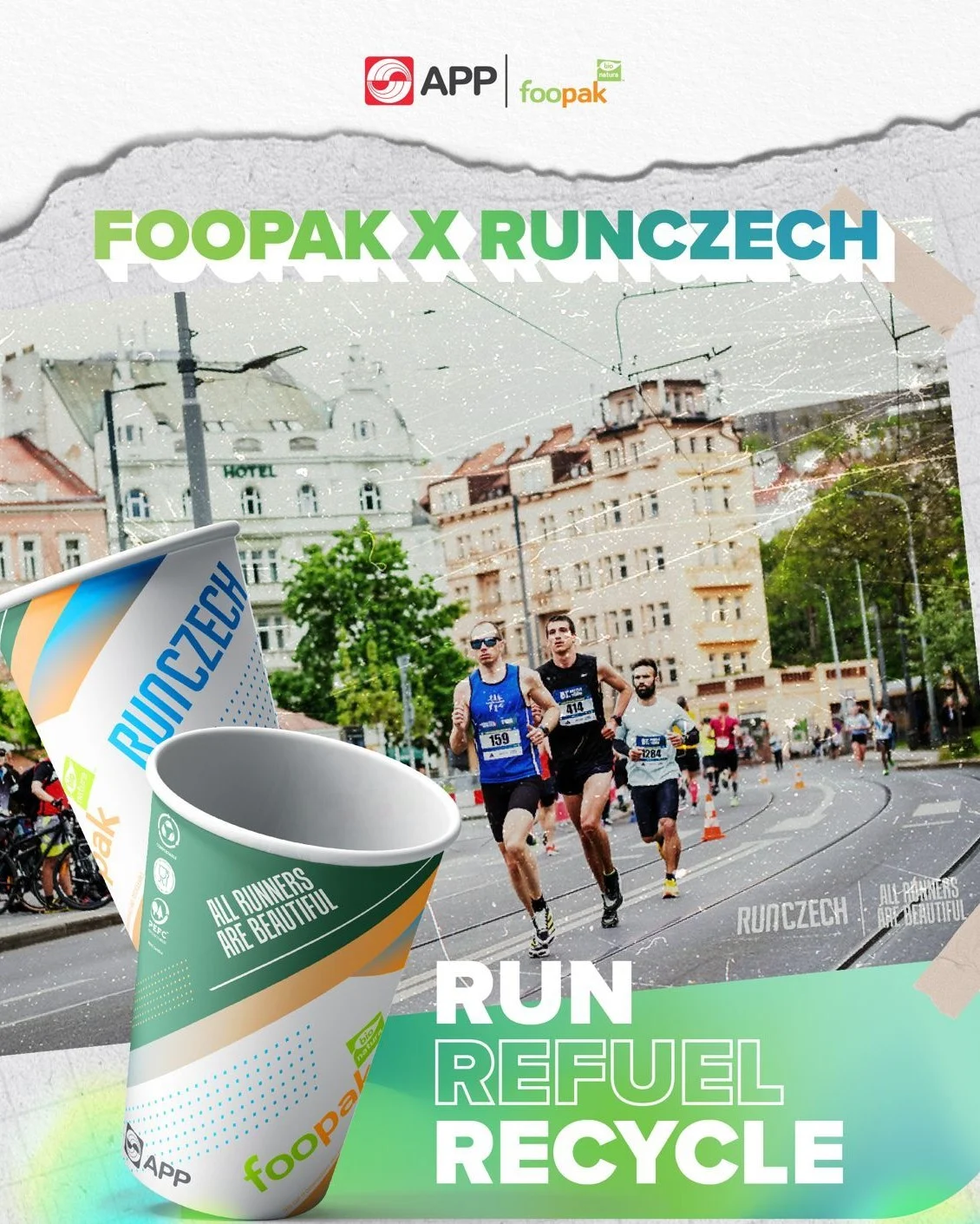 Foopak dan RunCzech Tingkatkan Keberlanjutan Maraton dengan Gelas Kertas