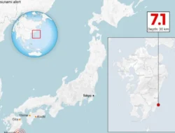 Gempa 7.7 Jepang Guncang Pantai Timur, Peringatan Tsunami dan Evakuasi Massal 182 Wilayah