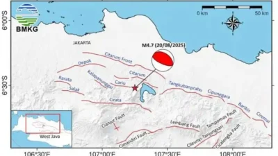 Gempa Dangkal M4,7 Guncang Lembata–Flores Timur, Puluhan Susulan Tercatat