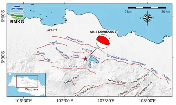 Gempa Dangkal M4,7 Guncang Lembata–Flores Timur, Puluhan Susulan Tercatat