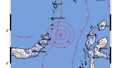 Gempa Hebat Guncang Koltim Sulawesi Utara: Aktivitas Sesar Aktif Dorong Pusat Gempa ke Pulau Batang Dua, Magnitudo Mencapai 7,6