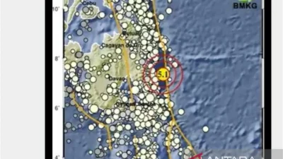 Gempa Magnitudo 7,6 Guncang Laut Sulawesi–Maluku, Tidak Berpotensi Tsunami