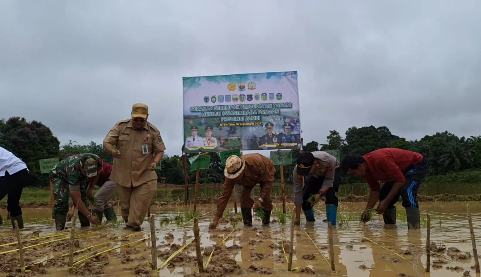 Hadapi Ancaman Iklim, Danrem 044/Gapo Dukung Percepatan Tanam di Sektor Pertanian