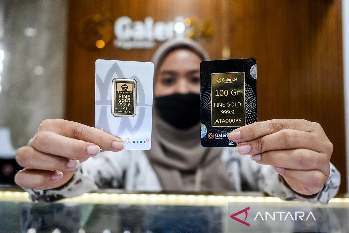 Harga Emas Antam Turun Tajam, UBS & Galeri24 Ikuti Tren Penurunan di Pegadaian